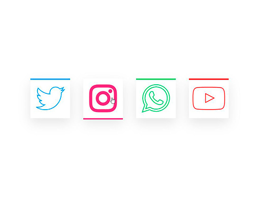 Magic Line Icon Hover Effects